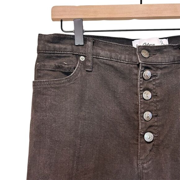Sam Edelman Black Codie High Rise Wide Leg Ankle Jeans Size 31 - Picture 2 of 8